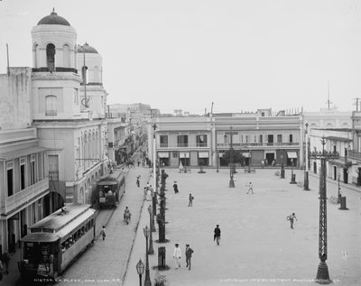 La Plaza, San Juan, Porto Rico, c.1903 da Detroit Publishing Co.